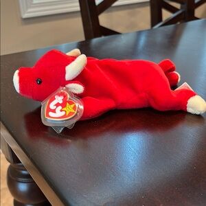Ty Red and White Stuffed Animal Plush